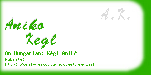 aniko kegl business card